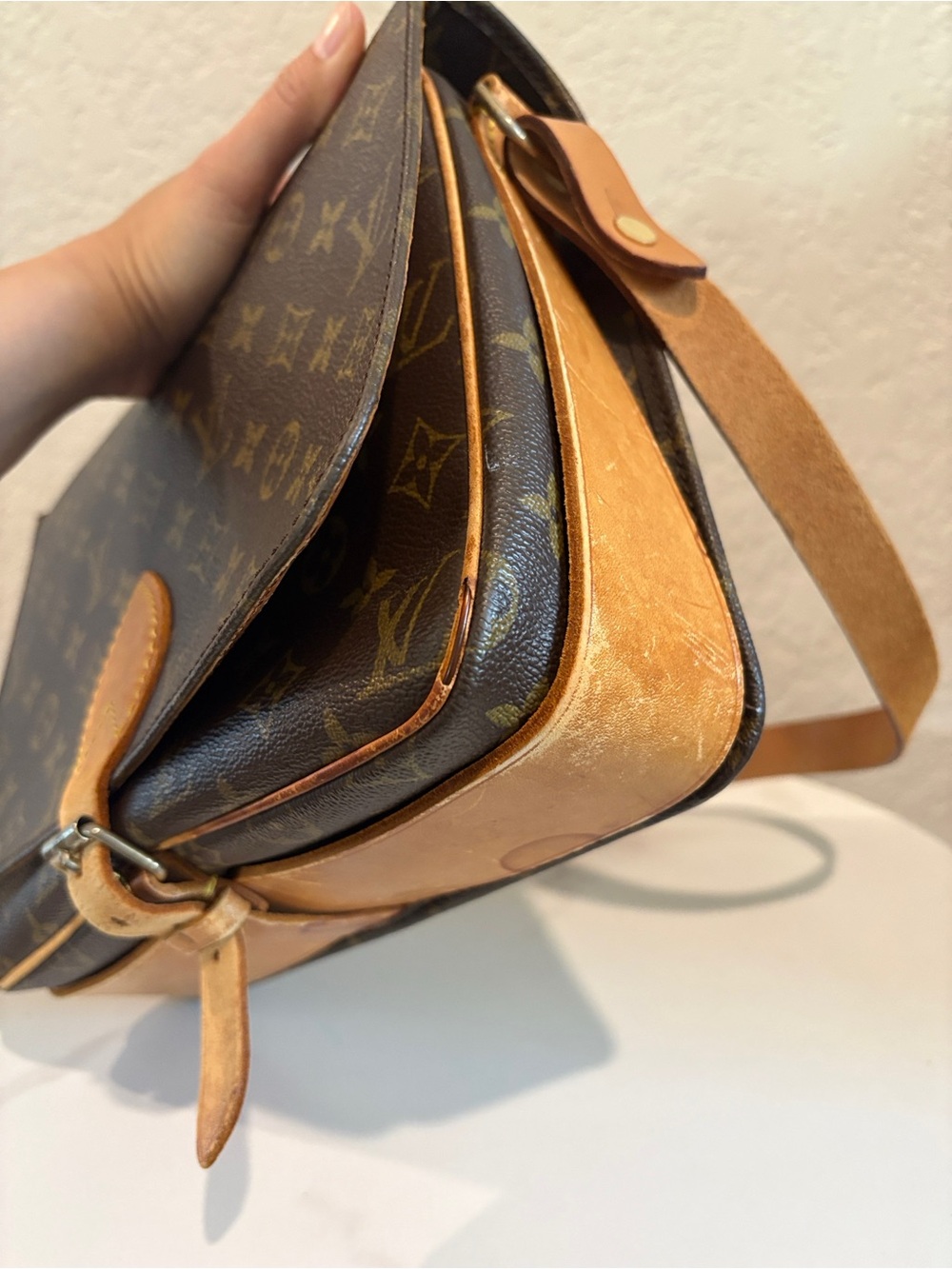 Louis Vuitton GM Cartouchiere Monogram Crossbody Bag - Picture 3 of 15